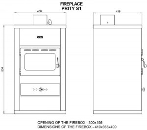 Soba de incalzire STANDARD PRITY S1, 10 kW - Img 3