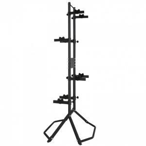 Suport depozitare 4 biciclete, Vivatechnix, de podea, 2050 x 725 x 715 mm, Negru, Inaltime reglabila - Img 3
