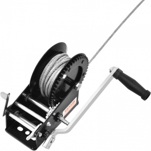 Troliu manual cu cablu capacitate 1570 Kg, clichet cu 2 directii, pentru barci, ATV-uri, Remorci - Img 3