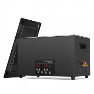 Aparat de curatat cu ultrasunete, Capacitate 30 l, 600W, 40kHz, Cosuri si camera interioare, Inox, 0 la 80°C
