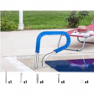 Balustrada pentru piscine din Inox, dimensiune 81.2 x 58.4 cm, Capacitate 150 kg - Img 5