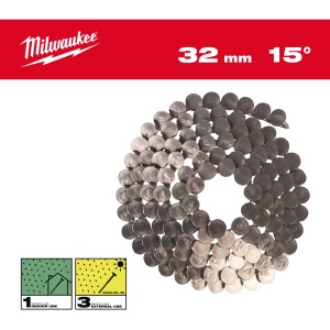C.Cuie 15Deg RH 3.05x32mm/RS/Inox-2160, Milwaukee
