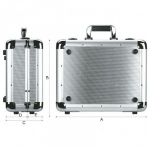 Cutie de scule din aluminiu (fara scule) 0681, Fervi