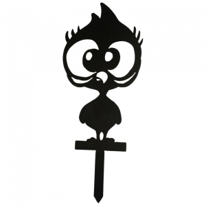Decoratiune gradina / ghiveci Krodesign Chick KRO-1131, metal, inaltime 60 cm - Img 1