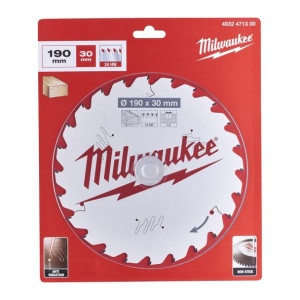 Disc fierastrau circular, D 30X190 mm, 24 dinti, pentru lemn, MILWAUKEE® - Img 2