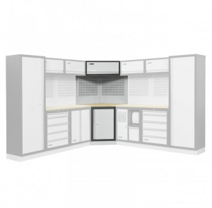 Dulap de colt pentru atelier modular A007F, Fervi - Img 2