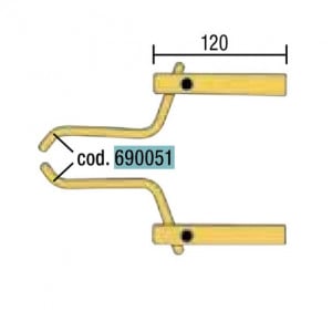 Electrod profilat pentru sudura in puncte Telwin 690051, diametru 12 mm