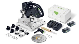 Ferăstrău circular staţionar cu acumulatori SYMMETRIC SYMC 70 4,0 EBI-Plus, Festool - Img 1