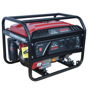 Generator curent electric Bisonte SK2500, 7 CP, 2200 W, 208 CC, 4 timpi, 8.7 A amperaj nominal, 230 V, regulator tensiune AVR, demaraj la sfoara, 11 ore autonomie maxima, 15 l benzina - Img 1