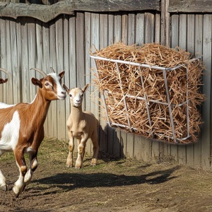 Hranitoare animale cu fan/cereale, 80 l, Otel galvanizat, 600 x 320 x 500 mm - Img 4