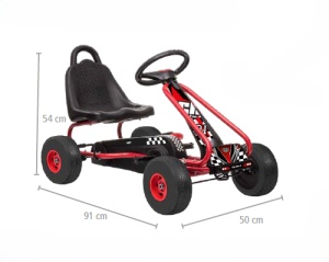 Kart cu pedale pentru copii HECHT59791RED, Mercedes Benz, varsta copii 3-7 ani, rosu