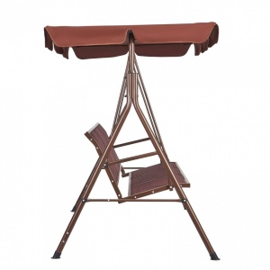 Leagan pentru gradina, 3 locuri, Vivatechnix Maro, Otel, panza Oxford, 1740×1095×1520 mm, max 270 kg - Img 2