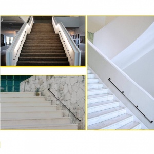 Mana curenta din otel, Vivatechnix Negru Mat, lungime 2.7 m, diametru teava 32 mm - Img 5