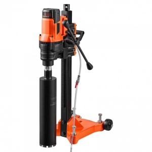 Masina de carotat cu suport cu roti, Diametru gaurire 20-202 mm, 2500 W, 850 rpm, 8 x carote incluse - Img 3