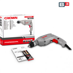Masina de gaurit Crown CT10126C profesionala 400W - Img 2
