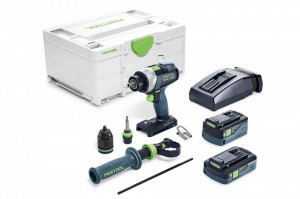 Masini de gaurit si insurubat cu acumulatori QUADRIVE TDC 18/4 5,0/4,0 I-Plus, Festool - Img 2