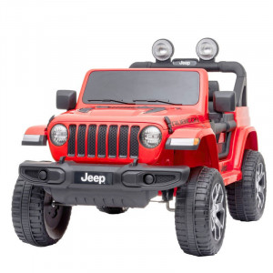 Masinuta pentru copii Hecht jeep wrangler rubicon-red 2 electromotoare lumini si efecte specialem, max 30 kg
