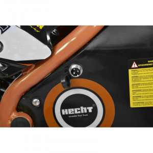 Minicross cu acumulator Hecht 54500 36 v 8 ah capacitate maxima 75 kg autonomie 20 km portocaliu - Img 3