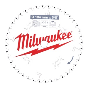 Panza de circular, Ø184mm X Ø15.87mm, Z40, Lemn, 4932471379 Milwaukee