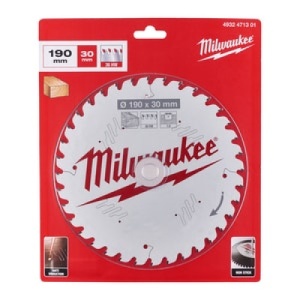Panza de circular, Ø190mm X Ø30mm, Z36, Lemn, 4932471301 Milwaukee