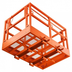 Platforma de lucru pentru incarcator telescopic, 1817 x 1220 mm, Capacitate max 900 kg, Otel carbon - Img 2