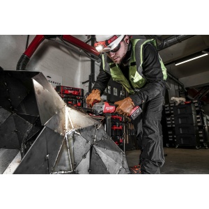 Polizor unghiular M18 ONEFSAG125XPDB-502X, 125 mm, cu franare si comutator tip clapeta, Milwaukee, cod 4933478435 - Img 3