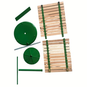 Presa struguri demontabila Vivatechnix VMD-32AD, capacitate 32 l, lemn de fag, Inaltime 79 cm, Diametru cos 35 cm - Img 3
