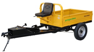ProGARDEN Alpine RM500T Remorca cu tractiune G2, 500kg, 1 osie, prindere bolt pentru motocultor, roti profil rutier 5.00-12, RIM 3.50B - Img 2