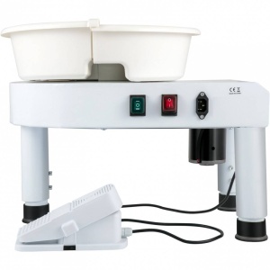 Roata de olarit profesionala electrica, cu pedala, 350 W, diametru placa 28 cm, picioare telescopice - Img 3