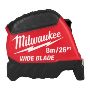 Ruleta lata, seria Premium Wide Blade, gen.2, 8m/26ft, 4932499206 Milwaukee