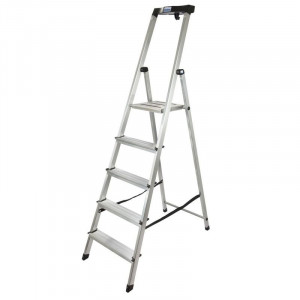 SCARA KRAUSSE MONTO "SAFETY" DUBLA CU TREPTE PE O PARTE, 5 TREPTE,KR-126337