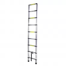 Scara telescopica aluminiu BISONTE STR1026 9 trepte, inaltime maxima 2.6 m - Img 1