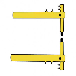 Set brate XP1 pentru sudura in puncte Telwin 803100, 350 mm, cu electrozi