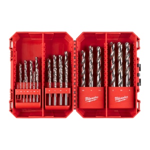 Set de burghie pentru metal, rectificate, DIN338, Ø1.0-13.0mm, 25buc, 4932499767 Milwaukee