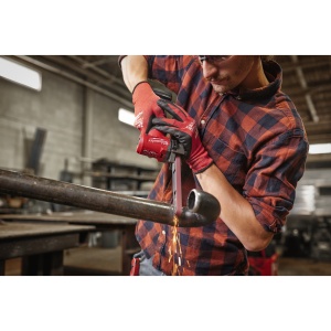 Șlefuitor cu bandă Milwaukee M12 FBFL13-402B, 13 mm, 2 x acumulatori M12 B4, 1 x încărcător C12 C, 1 x geantă, cod 4933480961