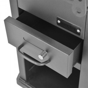 Soba pe lemne Hecht vervis 5-7 kw diametru evacuare 120 mm pentru lemne si bricheti - Img 2