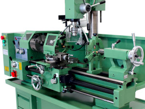 Strung combinat cu freză model Multitech 800 3L de Damatomacchine, cu o structura de fonta si finisaje in metal, avans automat atat pe masa longitudinala a strungului cat si transversala a frezei - Img 4