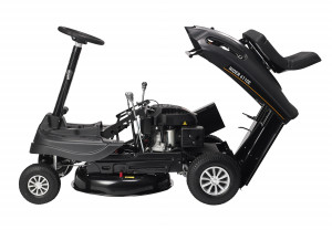 Texas Rider 6110E tractoras pentru tuns gazonul 2 in 1, 6.4CP, benzina, latime de taiere 610mm, inaltime taiere 35-75mm, sac colector 150l, pornire electrica - Img 4
