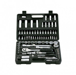 Trusa chei tubulare 94-buc 1/4” si 1/2” 0618, Fervi