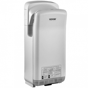 Uscator de maini vertical Profesional, Argintiu, 2000 W, 100 m/s, timp uscare 8-10 s, ABS, 290 x 220 x 685 mm - Img 2