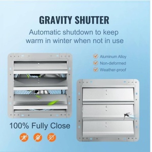 Ventilator evacuare pentru spatii comerciale, sere, depozite, Aluminiu, 45 W, 1800 m³/h, 380 x 380 x 190 mm - Img 4