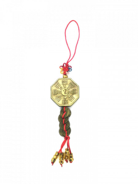 Amuleta canaf Ing si Iang , nod mistic cu 8 monede