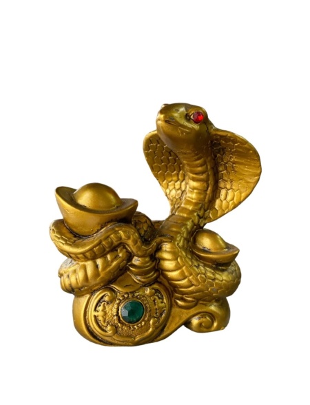Statueta Feng Shui , Sarpe cu pepita 13 x 10 cm