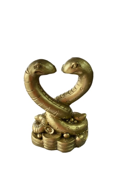 Statueta Feng Shui , 2 serpi din rasina 10 x 7 cm
