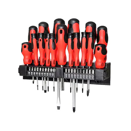 Set Surubelnite magnetizate si biti 37 piese Chrome Vanadium cu suport