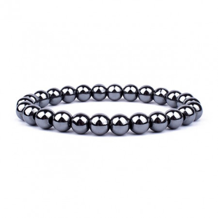 Bratara cu pietre semipretioase Hematit 6mm