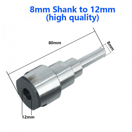 PENSETA 12 mm PRELUNGITOR FREZA LEMN, LUNGIME 80 MM prindere 8MM