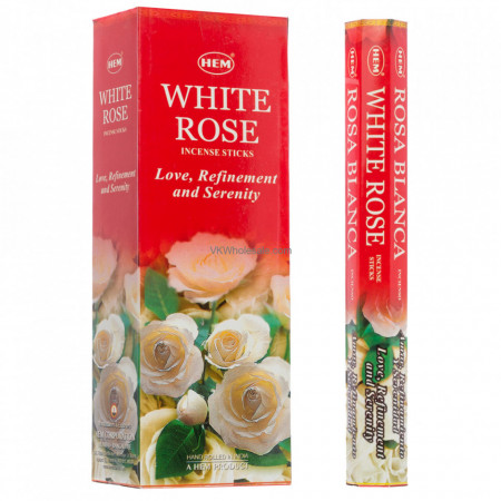 Set betisoare parfumate Hem White Rose 1 set x 6 cutii x 20 betisoare