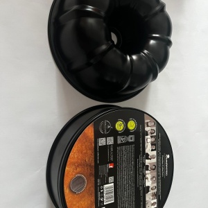 Set de 2 vase de copt, 1 tava detasabila cu un diametru de 24 cm si un vas Charlotte cu un diametru de 25,5 cm, acoperire antiaderenta, culoare neagra - Img 3