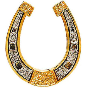 Potcoava norocoasa Feng Shui, metal 6cm - Img 2